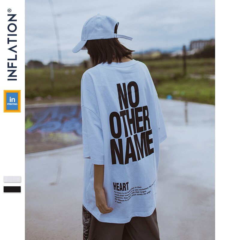 INFLATION Men Clothing Oversize Short Sleeve Tshirt