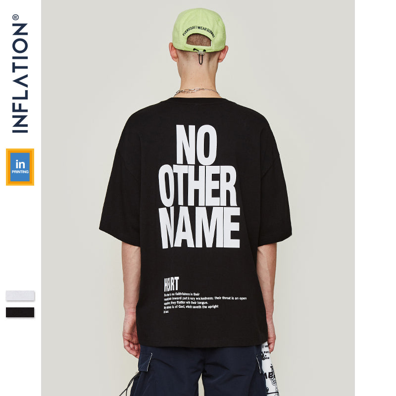 INFLATION Men Clothing Oversize Short Sleeve Tshirt