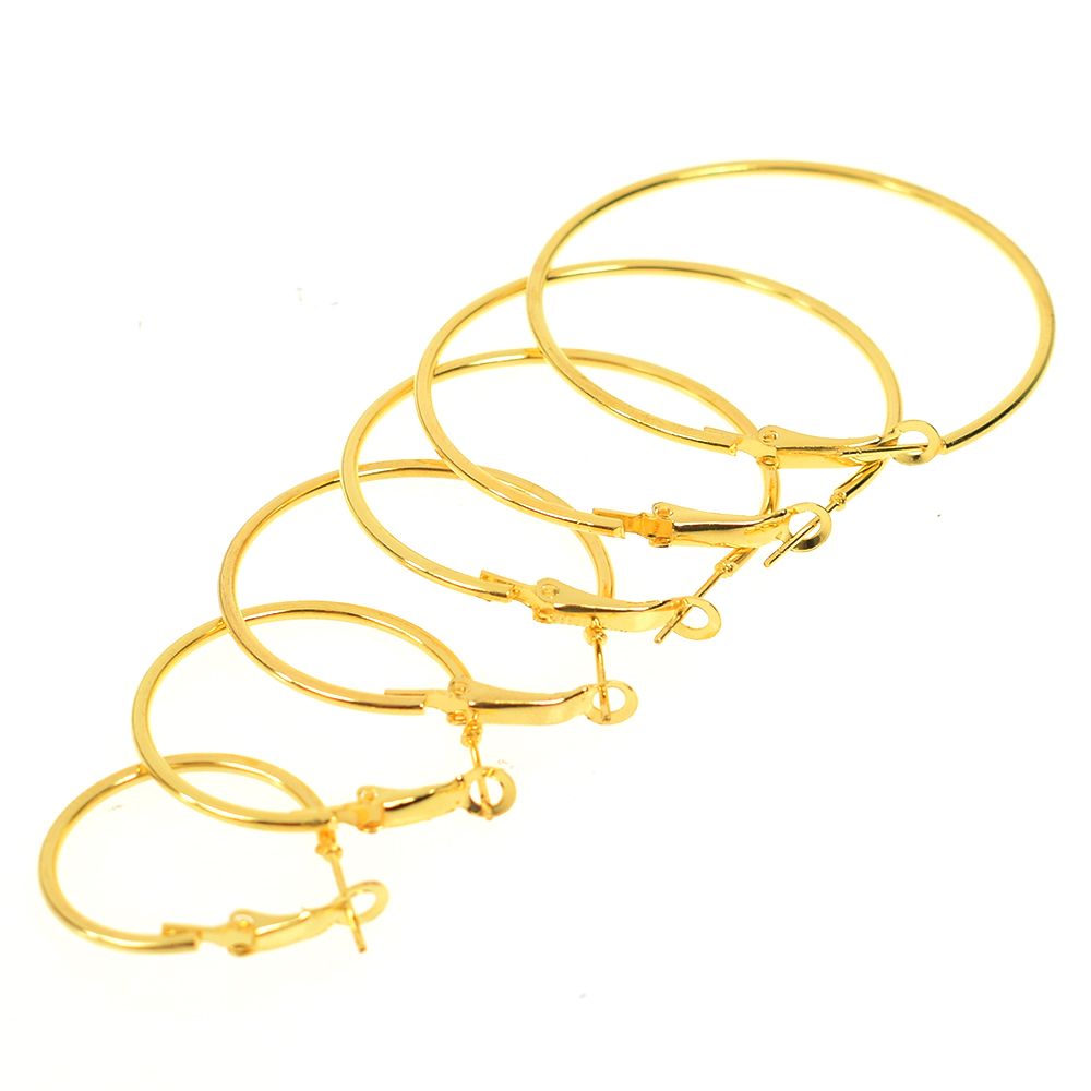 Oversize Big Circle Hoop Earring Set For Women Simple Punk Style Brincos Round Earrings Party Jewelry Gift 6 pair /lot